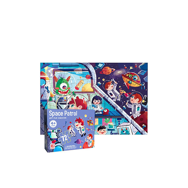 【Ocean Baby】兒童拼圖遊戲- 太空旗艦隊 72pcs 