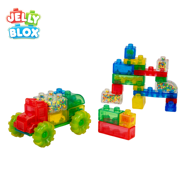 【Jelly Blox】果凍多感積木-卡車冒險組_35顆 