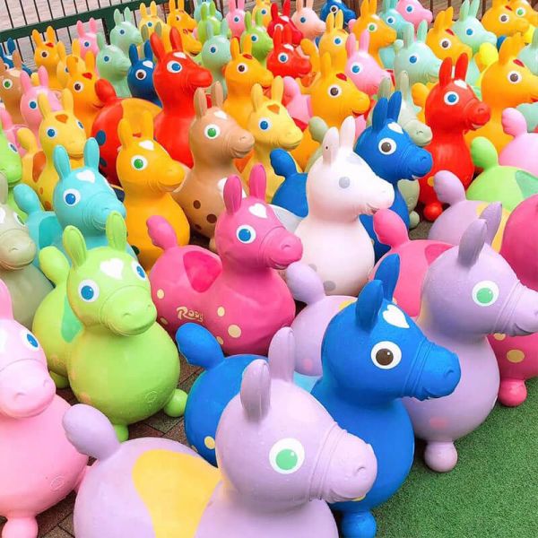 義大利RODY 跳跳馬（附 打氣筒）-桃紅 