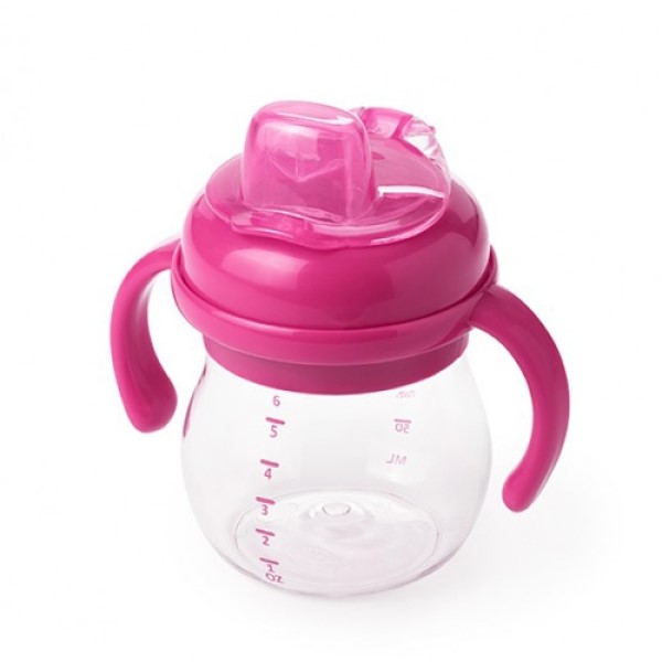 【微盒瑕】OXO寶寶握鴨嘴杯-莓果粉-150m 