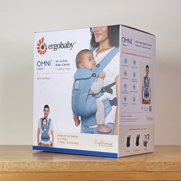 【ergobaby】OMNI breeze全階段型四式透氣嬰兒揹巾/揹帶(石板藍) ergobaby,嬰兒背巾,揹巾,揹帶,背帶,新生兒,OMNI,omni,breeze,全階段四式,透氣網布,soft Flex,人體工學,四種背法,夜光條,全網布,1 in Airflow,石藍,石板藍