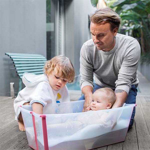 Stokke® Flexi Bath™ 摺疊式浴盆 ( 透明藍 ) 