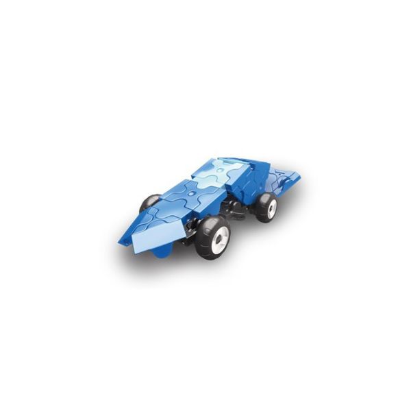 【LaQ】Q版車輪系列 - 賽車-藍(38pcs+8pcs) 