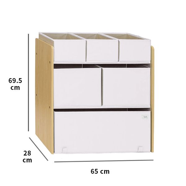 加拿大 3 sprouts玩具收納櫃-米白 