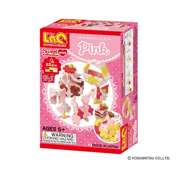 【LaQ】甜心女孩系列 - Q版女孩 PINK(62pcs) 