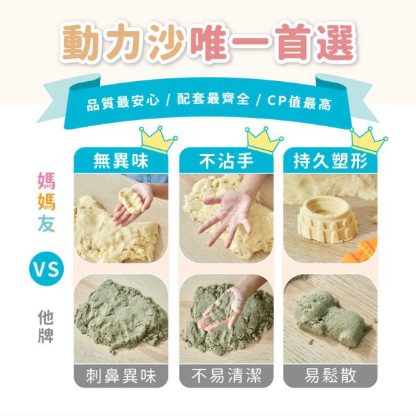 【mamayo】沉浸式動力沙桶裝(玻璃珠沙、模具) 