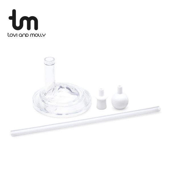 【tovi and molly】寬口瓶360°全方位防脹氣吸管組 (6M+) 
