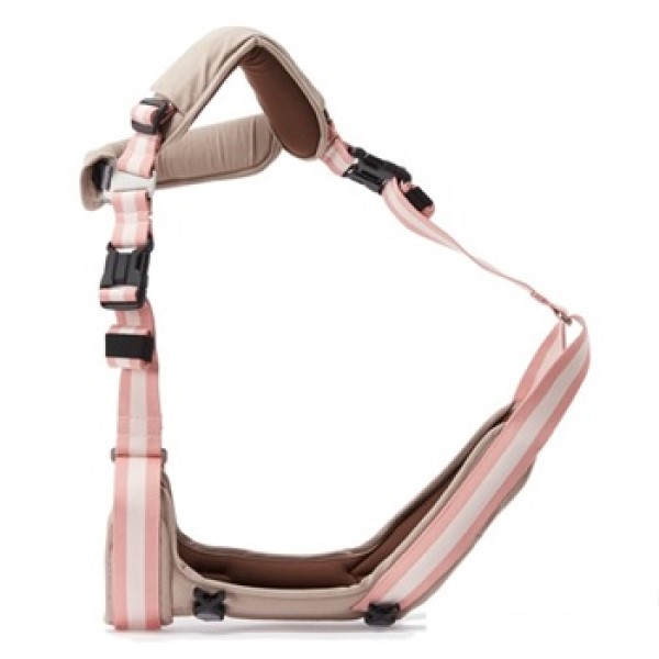 Papacarrier 單肩時尚環抱揹巾-桃粉 