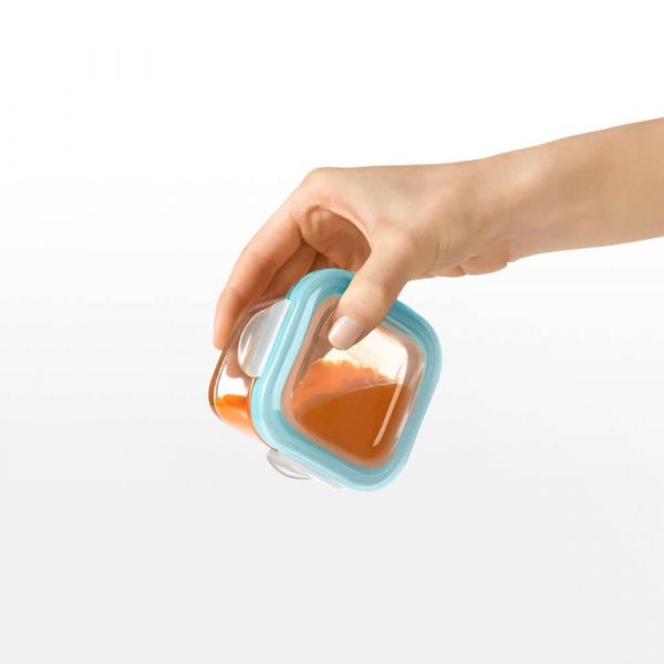 OXO好滋味玻璃儲存盒-4oz-靚藍綠 