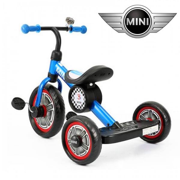 英國Mini Cooper 兒童三輪車10吋-激光藍- 親子良品| 媽媽育兒的好朋友 