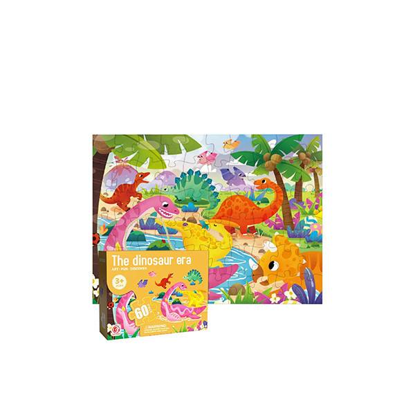 【Ocean Baby】兒童拼圖遊戲- 恐龍大紀元 60pcs 