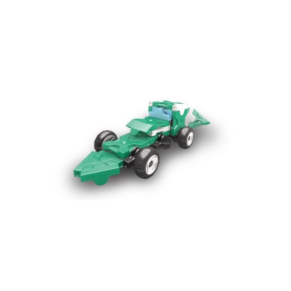 【LaQ】Q版車輪系列 - 賽車-綠(37pcs+8pcs) 