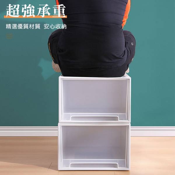 日式透明抽屜收納盒 【可疊加使用】 