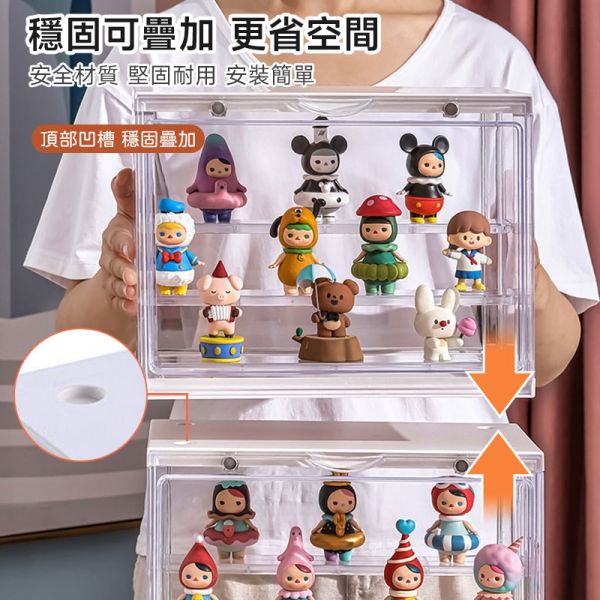 三層模型盒 公仔盒、透明展示盒、收藏盒、多層展示盒