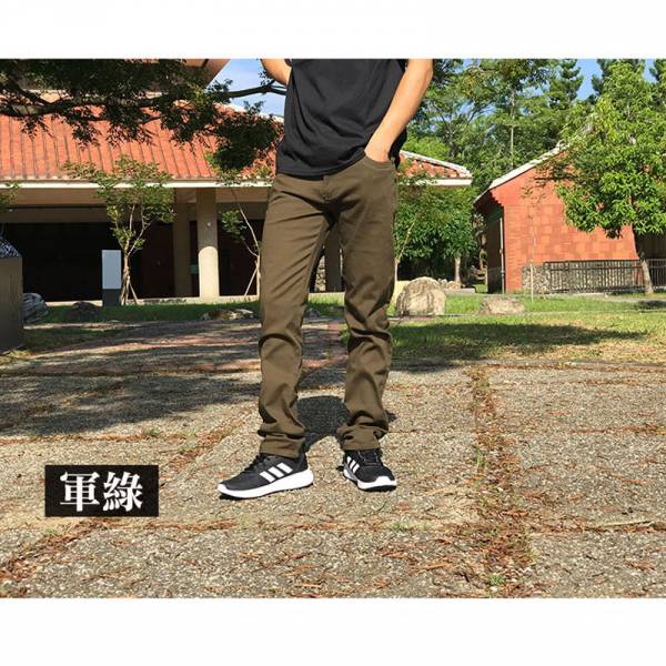 【顯瘦時尚】 小直筒彈性休閒褲 休閒褲,男生長褲,彈性顯瘦,長褲,