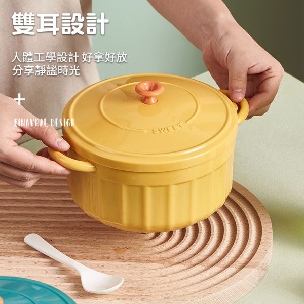 雙耳泡麵碗 掛耳不鏽鋼碗、飯碗、防燙碗、露營碗、附蓋子鋼碗