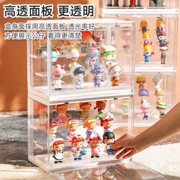 三層模型盒 公仔盒、透明展示盒、收藏盒、多層展示盒