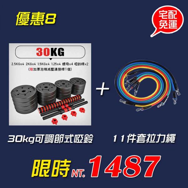 可調節啞鈴組 