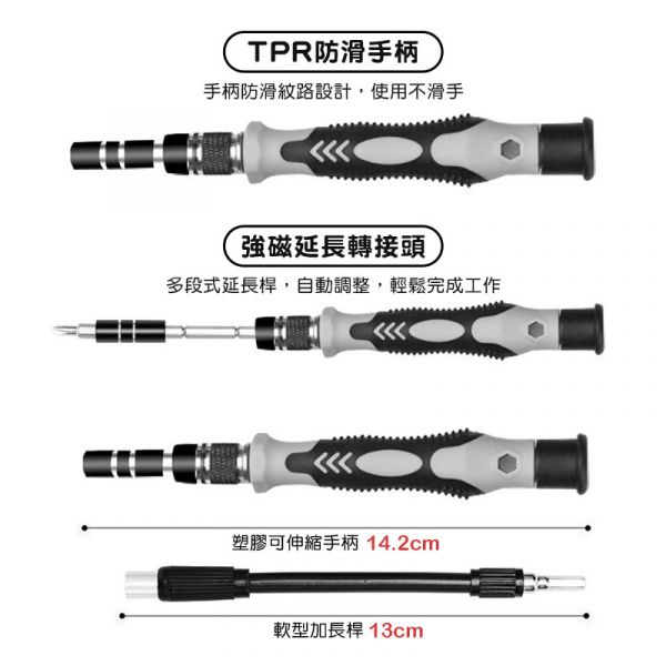 多功能115件組精密螺絲刀套裝 