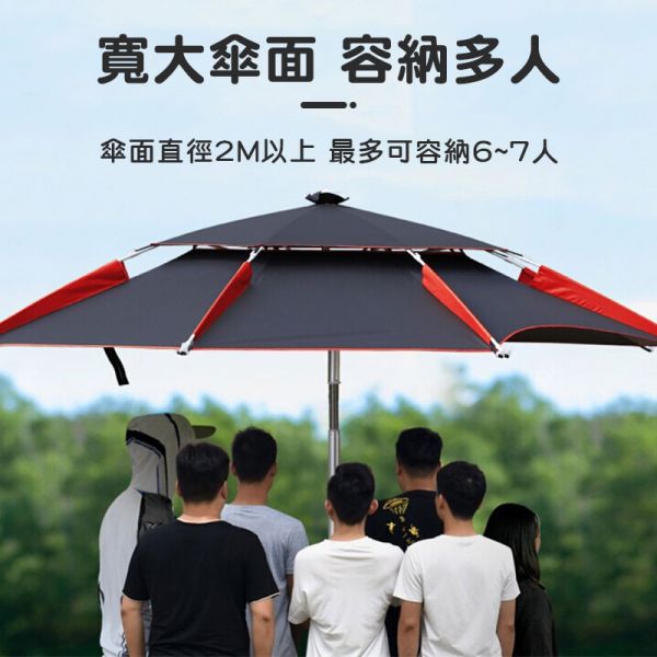 雙層遮陽傘 沙灘傘、釣魚傘、露營傘、休閒遮陽傘