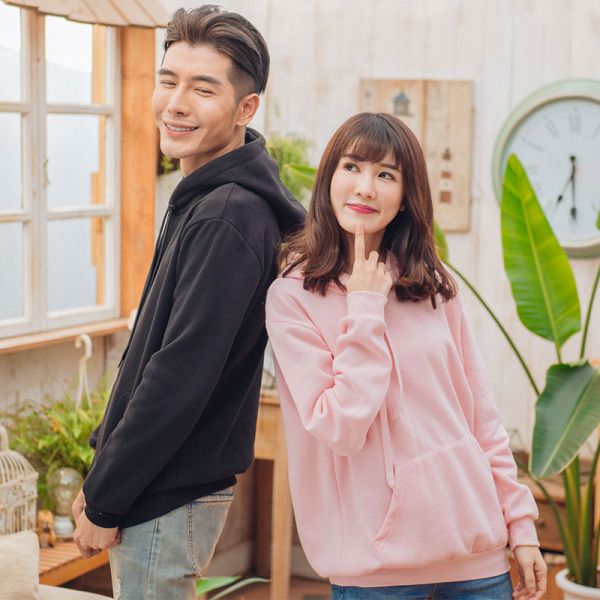 情侶款素色抽繩連帽長T 【台灣製】【30043】 大學t,情侶款,台灣製造,16色,長袖上衣,高磅數,男生上衣,上衣,衣服