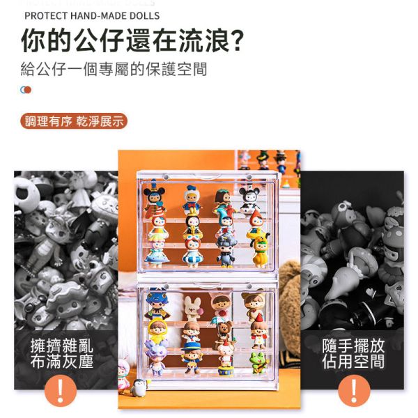 三層模型盒 公仔盒、透明展示盒、收藏盒、多層展示盒