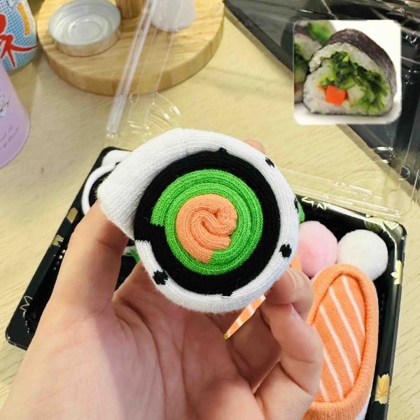 壽司襪 你才奇怪,壽司造型襪,鮭魚壽司禮盒,鮭魚襪,交換禮物,日式壽司長襪,聖誕禮物