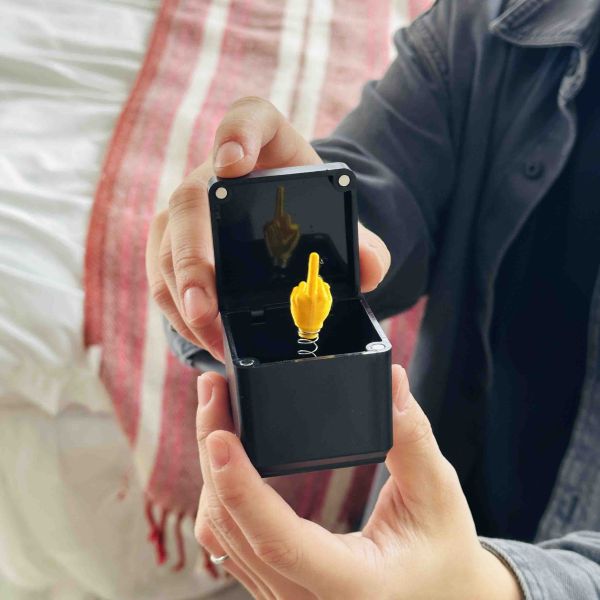 中指禮盒 你才奇怪,中指禮盒,假求婚,聖誕禮物,整人禮物,交換禮物,地獄禮物,小廢物