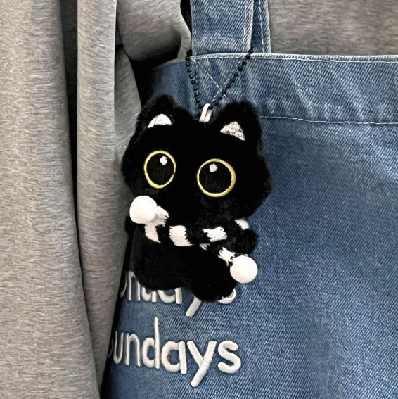 小黑貓鑰匙圈 你才奇怪,黑貓吊飾,黑貓鑰匙圈,包包吊飾,包包掛件,學生禮物,交換禮物,生日禮物