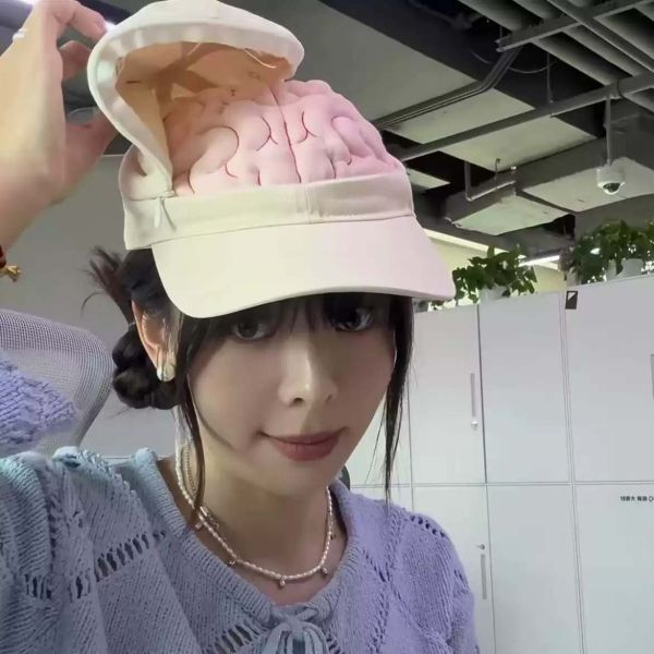 腦洞大開帽 你才奇怪,大腦帽子,大腦開花,腦洞大開,腦袋帽子,創意帽子,有趣帽子,惡搞帽子,交換禮物,惡搞禮物,生日禮物,防曬