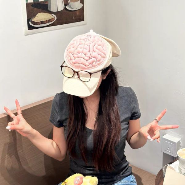 腦洞大開帽 你才奇怪,大腦帽子,大腦開花,腦洞大開,腦袋帽子,創意帽子,有趣帽子,惡搞帽子,交換禮物,惡搞禮物,生日禮物,防曬