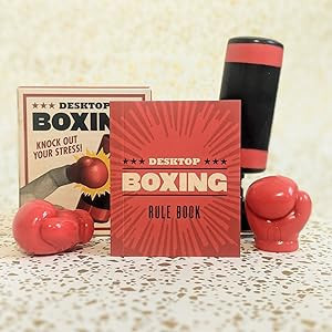 桌上拳擊組 你才奇怪,桌上拳擊組,迷你拳擊,美國進口,Desktop Boxing:Knock Out Your Stress!,交換禮物.生日禮物.小廢物
