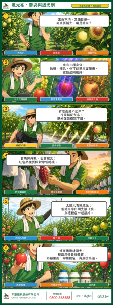 反光布、套袋與遮光網：果園光環境管理完全解析 反光布、套袋與遮光網：果園光環境管理完全解析