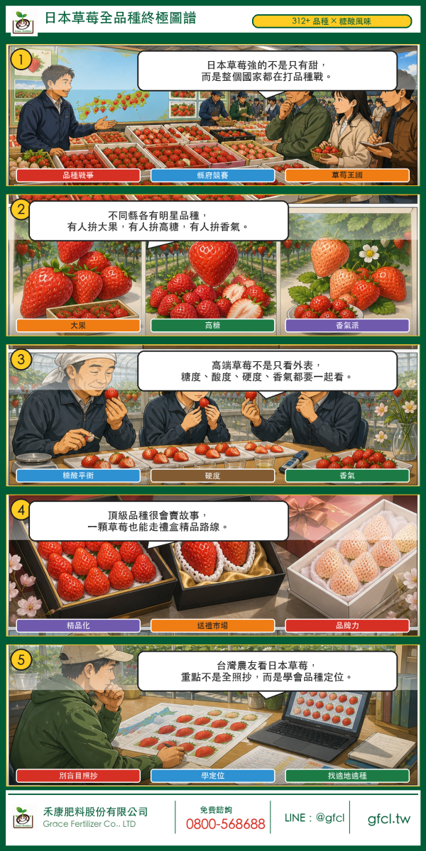 日本草莓全品種終極圖譜 日本草莓全品種終極圖譜