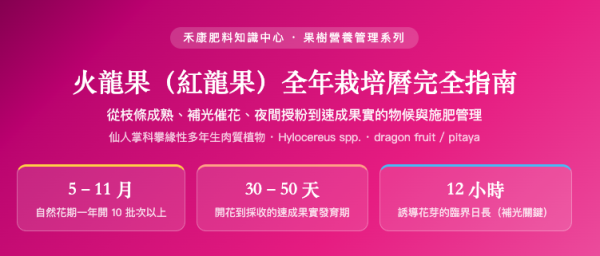 火龍果（紅龍果）全年栽培曆完全指南 火龍果（紅龍果）全年栽培曆完全指南