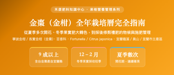 金棗（金柑）全年栽培曆完全指南 金棗（金柑）全年栽培曆完全指南
