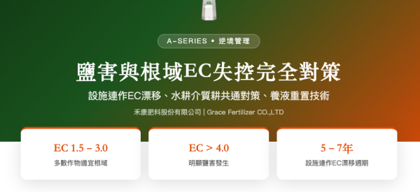 鹽害與根域EC失控完全對策 鹽害與根域EC失控完全對策
