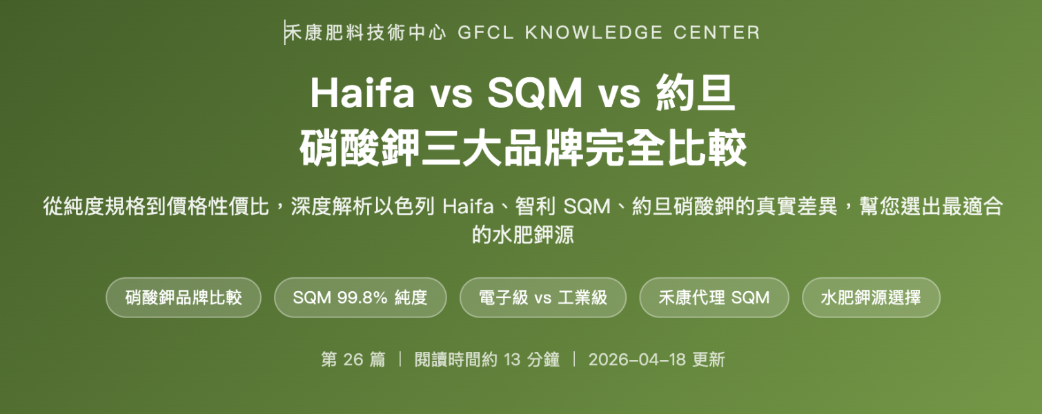 Haifa vs SQM vs 約旦 Haifa vs SQM vs 約旦硝酸鉀三大品牌完全比較