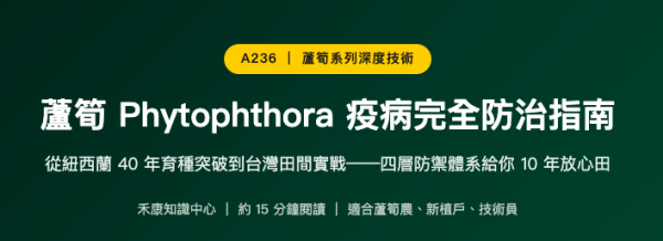 蘆筍 Phytophthora 疫病完全防治指南 蘆筍 Phytophthora 疫病完全防治指南