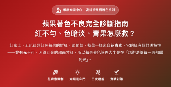 蘋果著色不良完全診斷指南 蘋果著色不良完全診斷指南