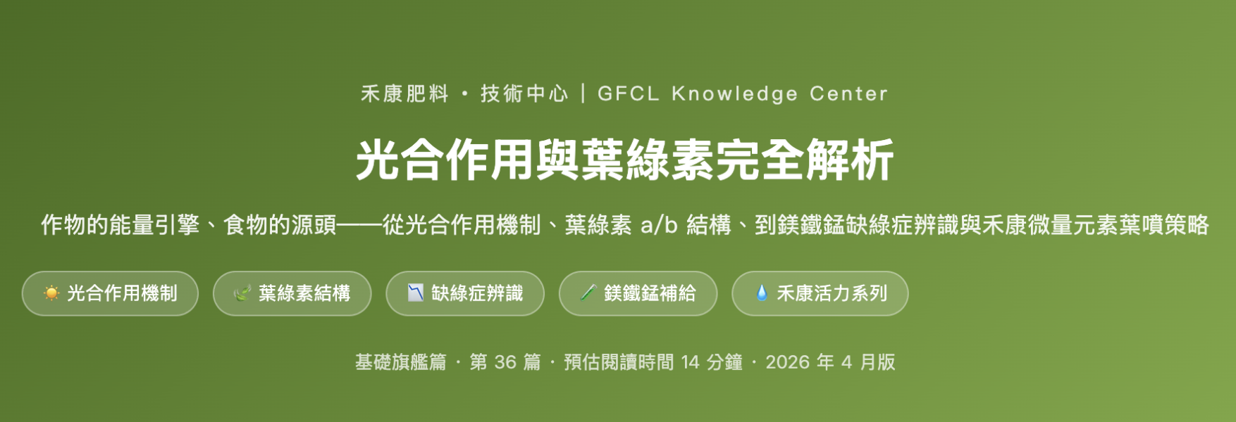 光合作用與葉綠素完全解析 光合作用與葉綠素完全解析