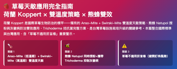 草莓天敵應用完全指南 草莓天敵應用完全指南