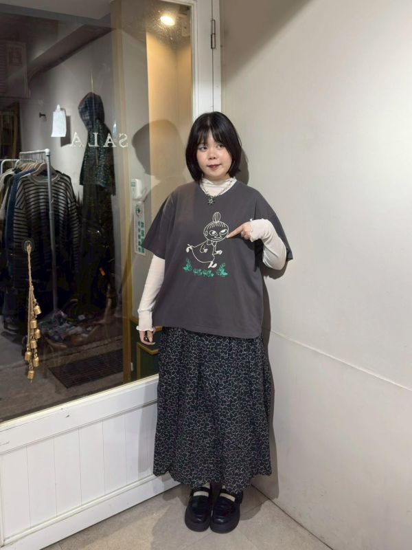 Moomin 刺繡短袖tee 