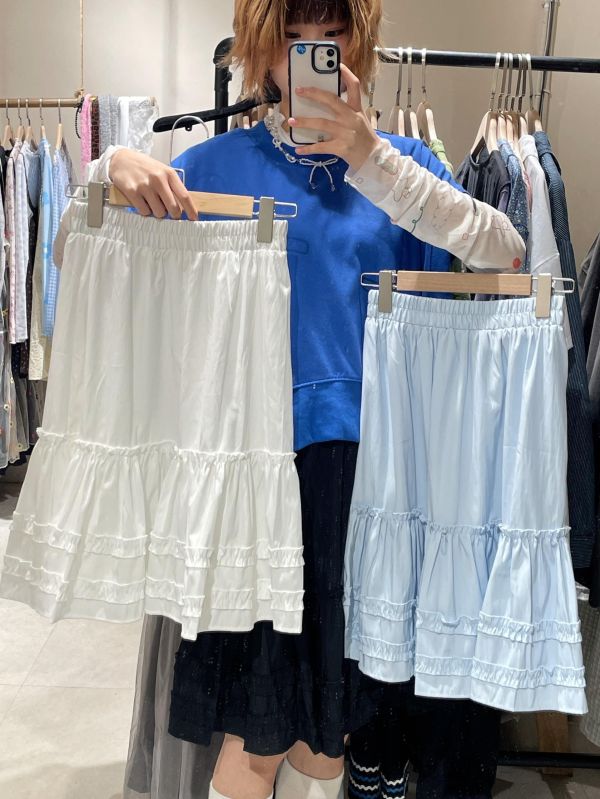 蛋糕花邊五分裙 