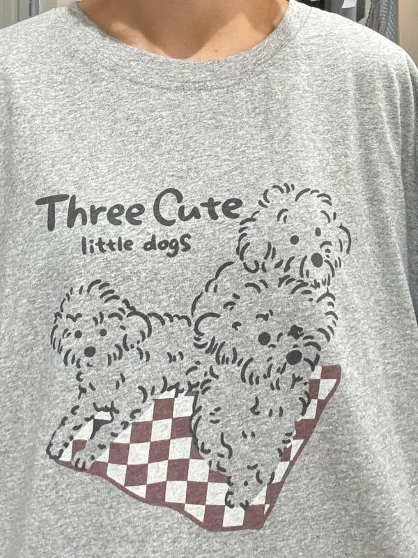 三隻狗狗tee 
