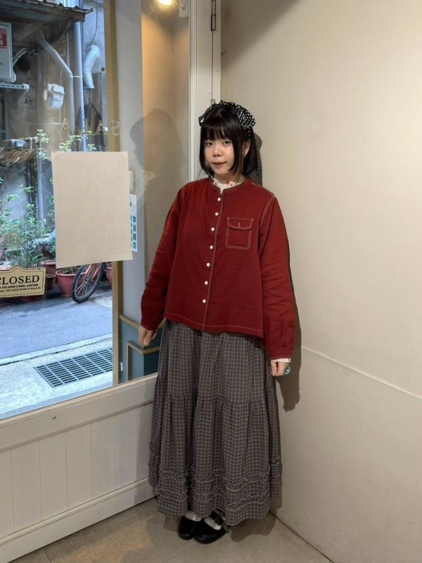 撞色車線翻蓋口袋襯衫 