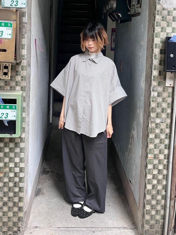 彈性西裝錐形長褲附腰帶 