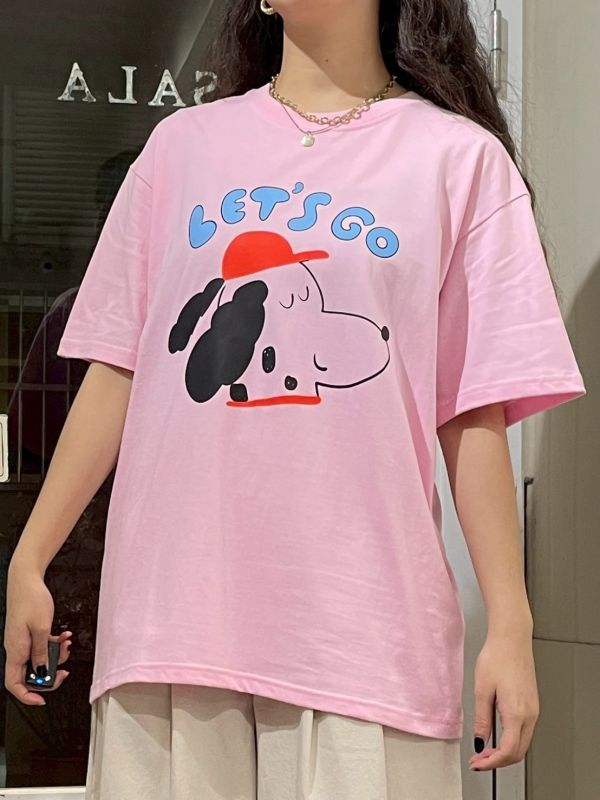 Let’s Go 狗狗插畫寬鬆TEE 
