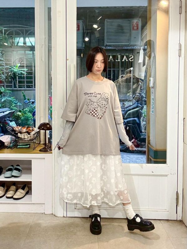 三隻狗狗tee 