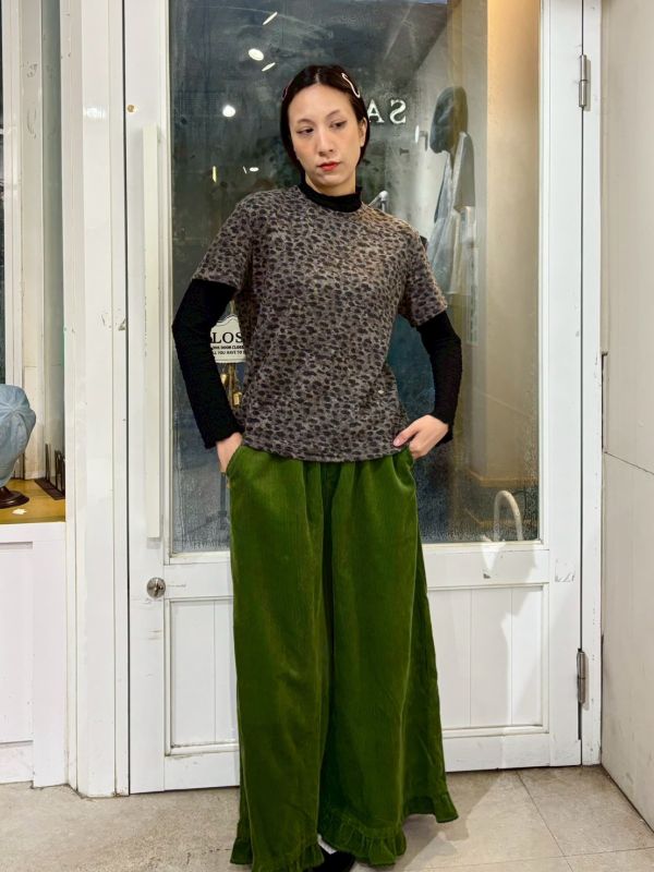 高領立體菱形泡泡布長袖上衣 